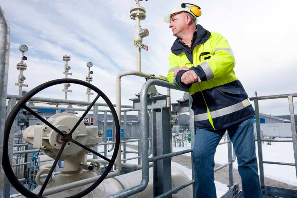 Täglicher Kontrollgang mit Sicherheitsprüfung auf einer Verdichterstation in Oberbayern.; © DVGW