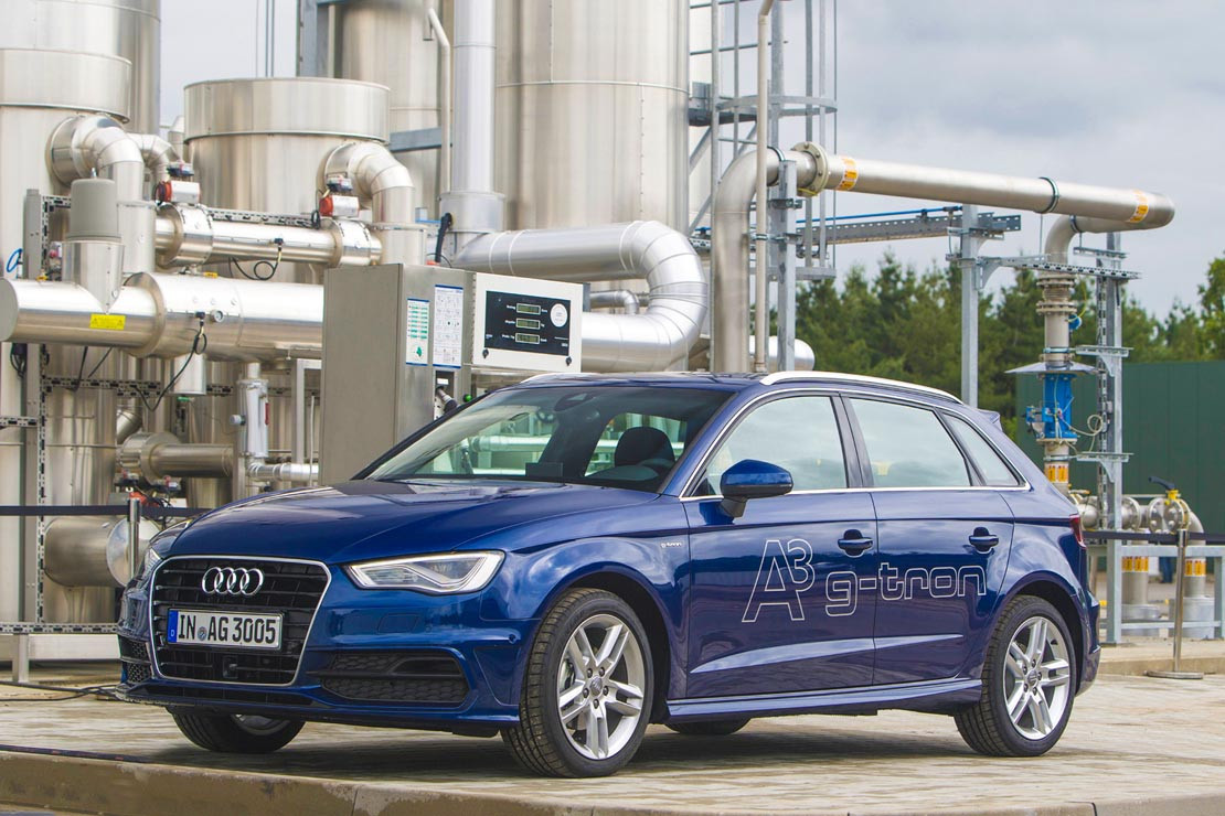 Die Power-to-Gas-Anlage von Audi in Werlte produziert grünes Gas aus Windenergie.