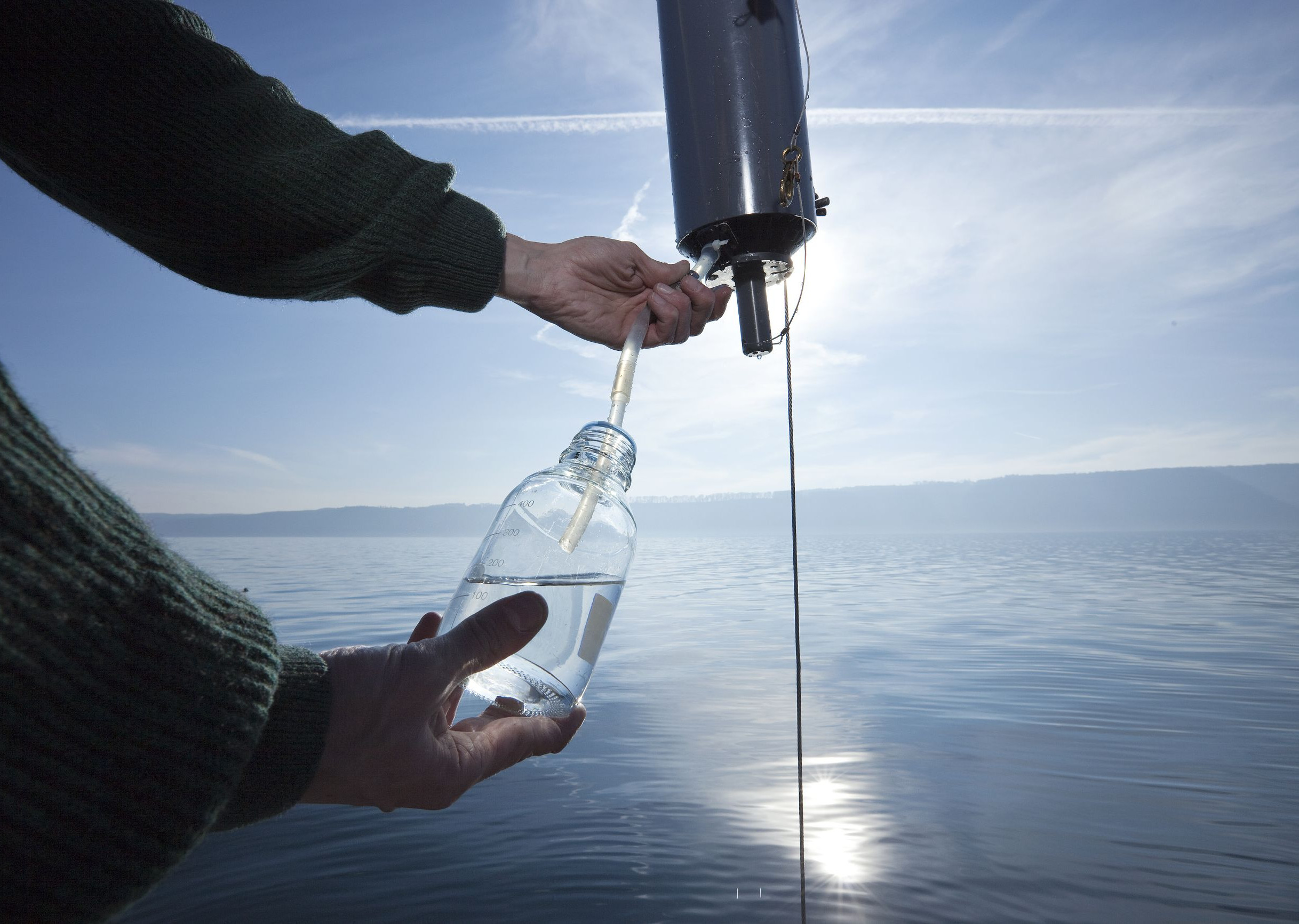 Wasserprobe aus dem Bodensee