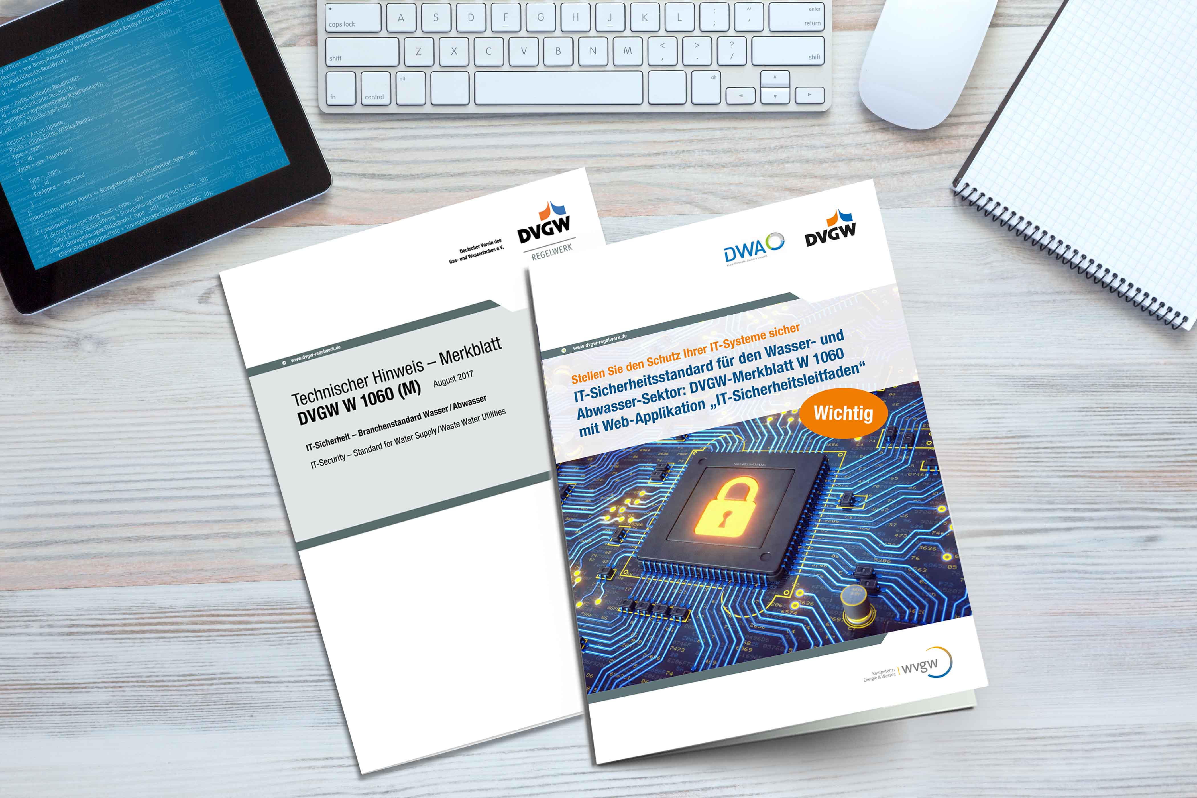 DVGW Guideline W 1060 with web application "IT Security Guide" for the protection of IT systems in the water and wastewater sector
