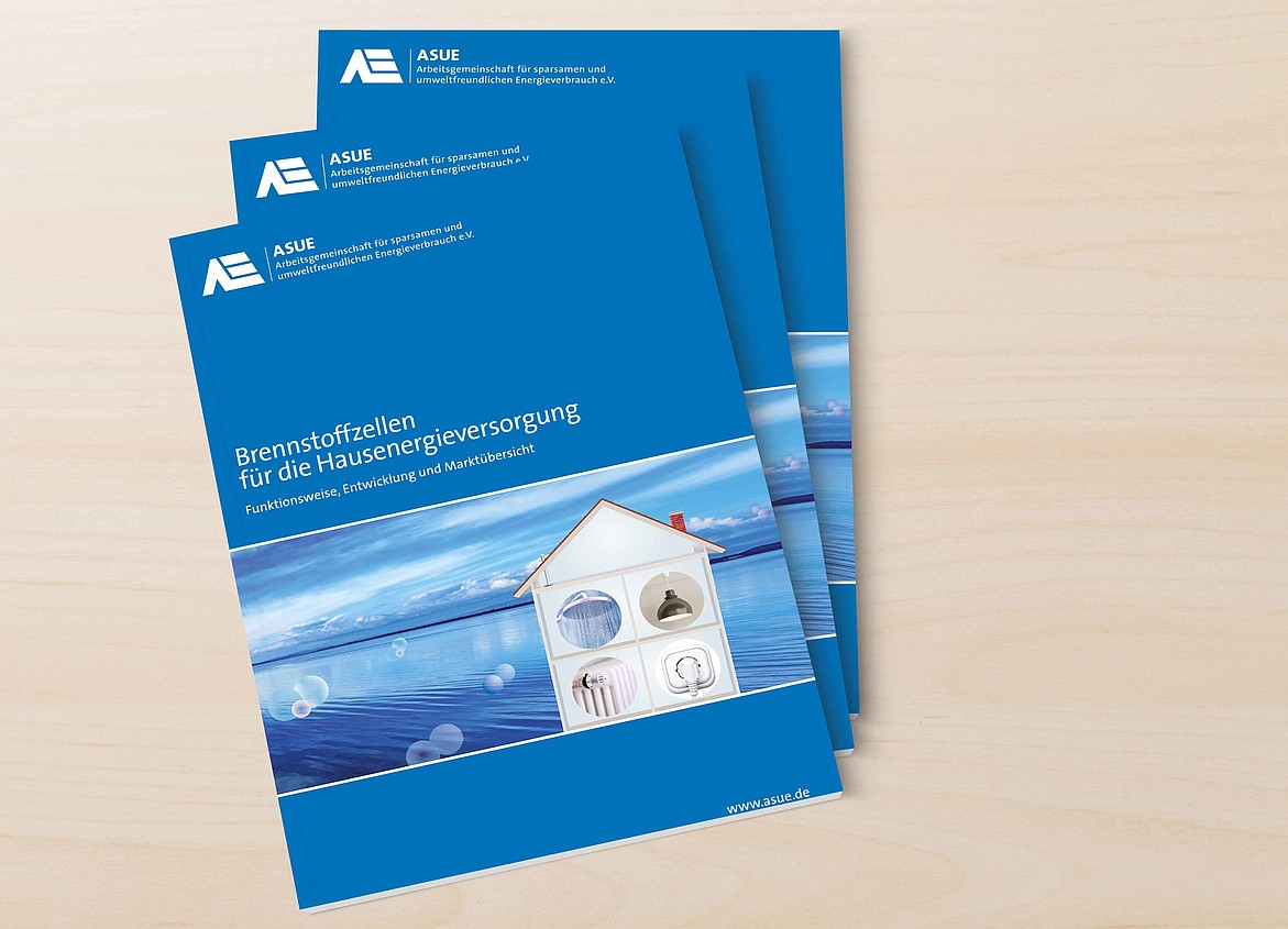 Titelblatt der Broschüre "Brennstoffzellen für die Hausenergieversorgung"