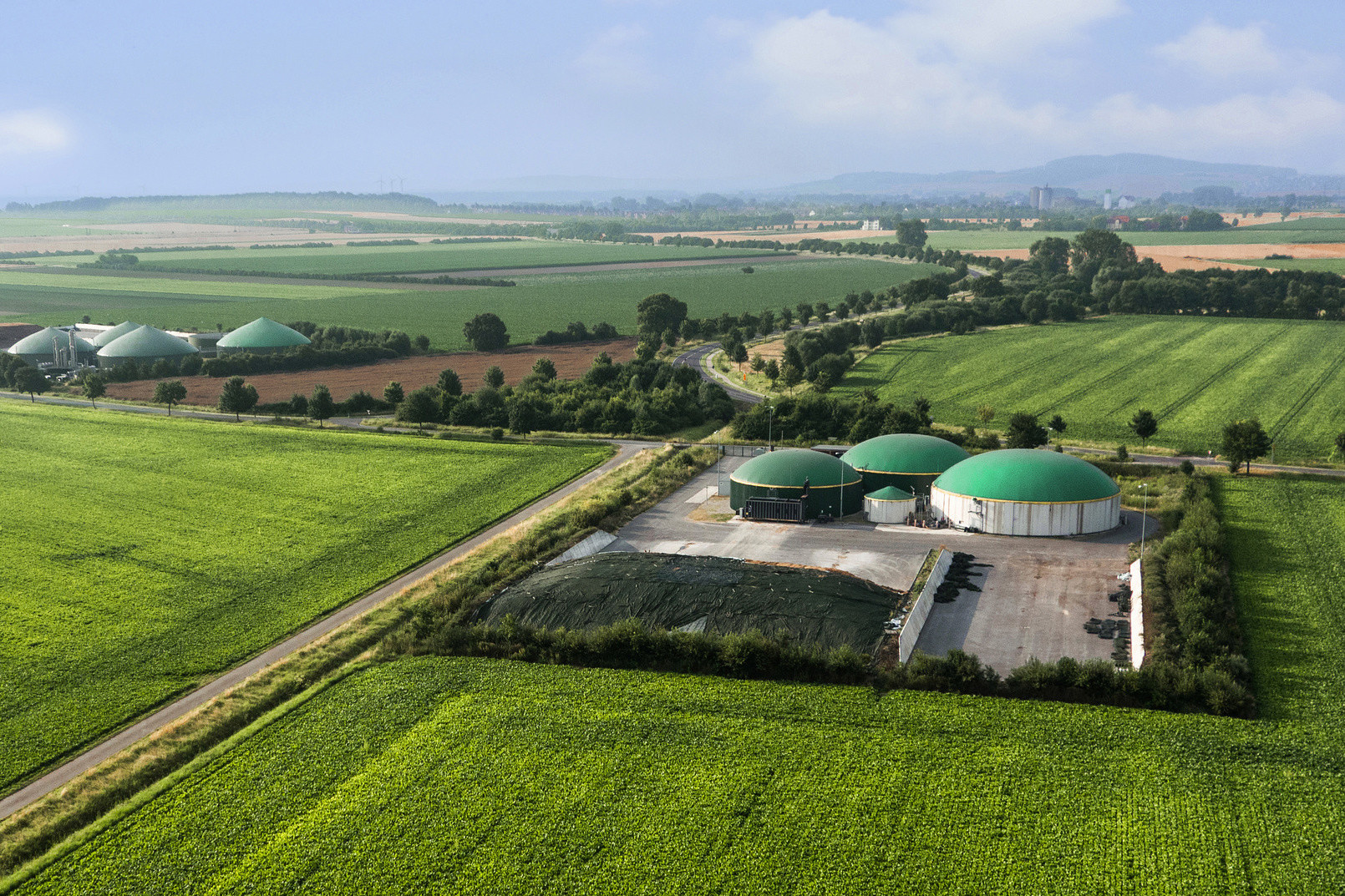 Moderne landwirtschaftliche Biogasanlagen