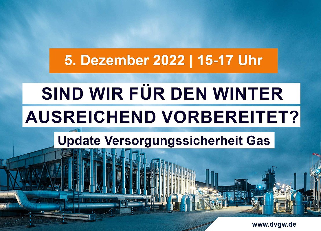 Update Versorgungssicherheit Gas, kostenlose Veranstaltung, 5. Dezember 2022