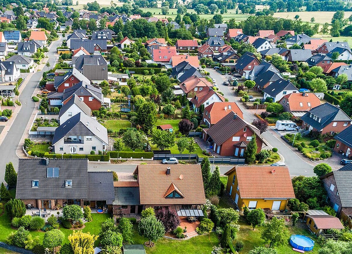 Wohngebiet in Deutschland
