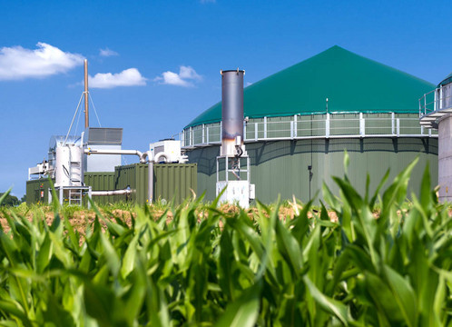 Das aus Biogas gewonnene Biomethan dient als umweltfreundlicher Kraftstoff.