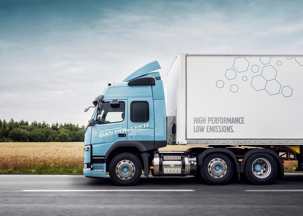 Der Volvo FH LNG erzielt eine Reichweite von bis zu 1.000 km.
