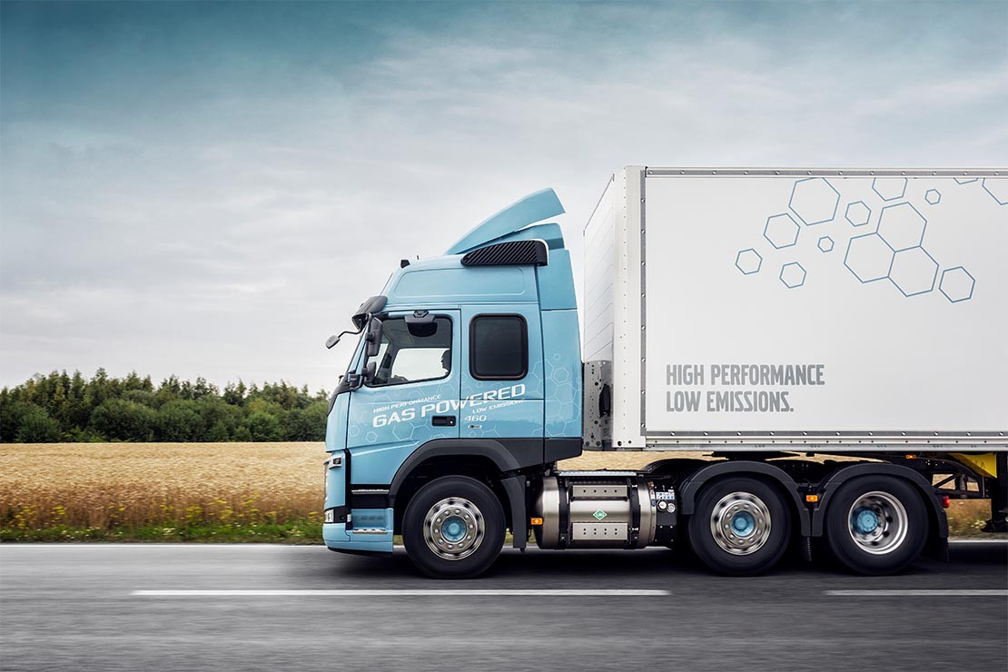 Der Volvo FH LNG erzielt eine Reichweite von bis zu 1.000 km.