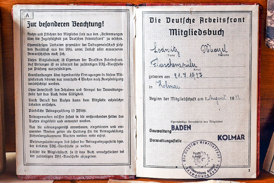 Mitgliedsbuch der Deutschen Arbeitsfront (DAF)