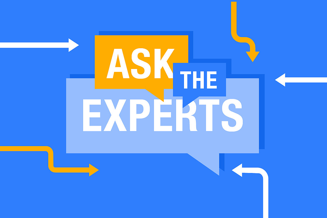 Titelbild der Online-Event-Reihe "Ask the Experts"