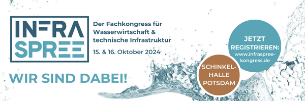 Wir sind dabei: InfraSPREE 2024 am 15./16. Oktober 2024 in Potsdam