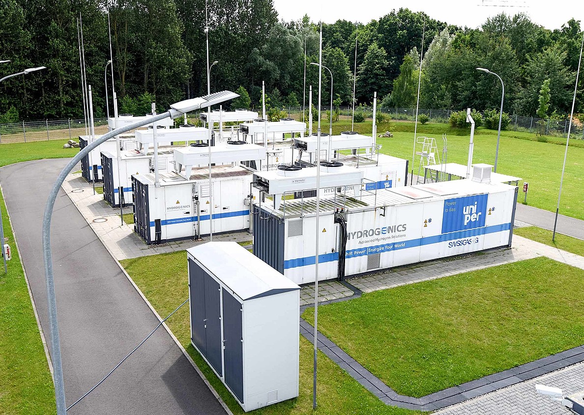 Die Power-to-Gas-Anlage in Falkenhagen wurde um eine Methanisierungsanlage erweitert