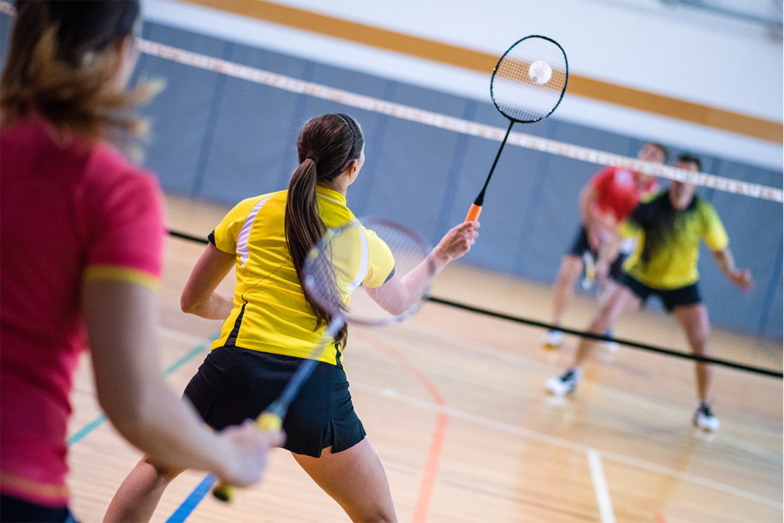 Eine Badminton-Gruppe beim DVGW sorgt für viel Bewegung.