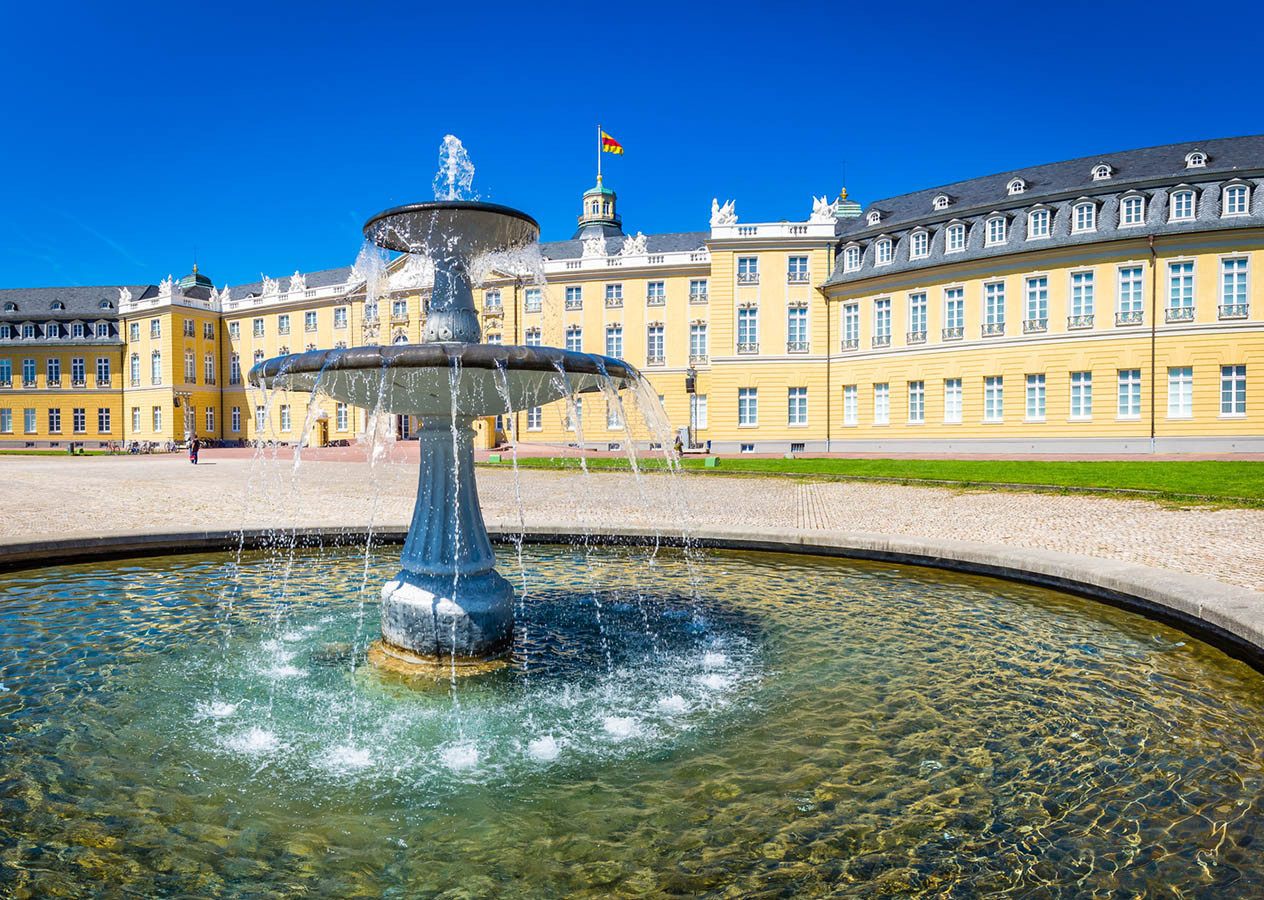 Das Barockschloss in Karlsruhe