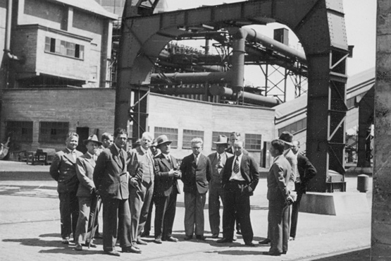 Exkursion der Königsberger Tagung der Gaschemiker: Besuch des Gaswerkes Königsberg, 1935. 
