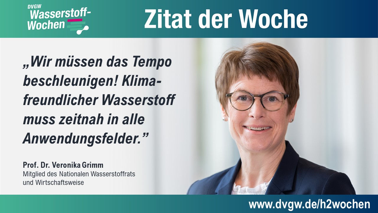 Grimm: "Wir müssen das Tempo beschleunigen! Klimafreundlicher Wasserstoff muss zeitnah in alle Anwendungsfelder."