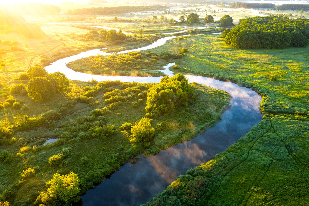 Seen und Flüsse speichern 0,02 Prozent des Wassers auf der Erde.